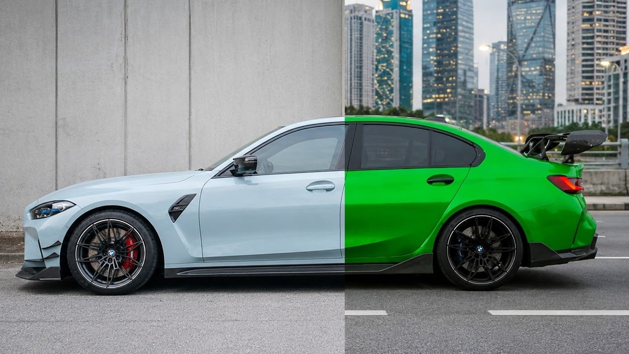 Mods paling berani BMW M3 Competition siap carbon fiber bodykit